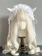 Gothic Devil Horn Lolita KC Hairband, Custom Colors - image 12