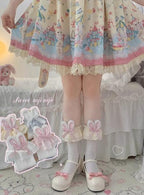Easter Rabbit Ear Bow Mid-Calf Lolita Socks - image 9