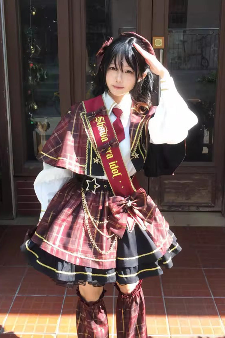 Shōwa Little Idol - Classic Lolita Top, Skirt & Cloak Set - image 3