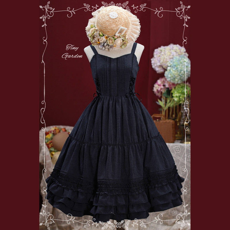 Garden Dance 2.0 - Elegant Lolita JSK Dress, Side Lace-Up - image 6