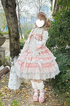 Pink Multi-Layered Sweet Plus Size Princess Lolita JSK Dress Set - image 5