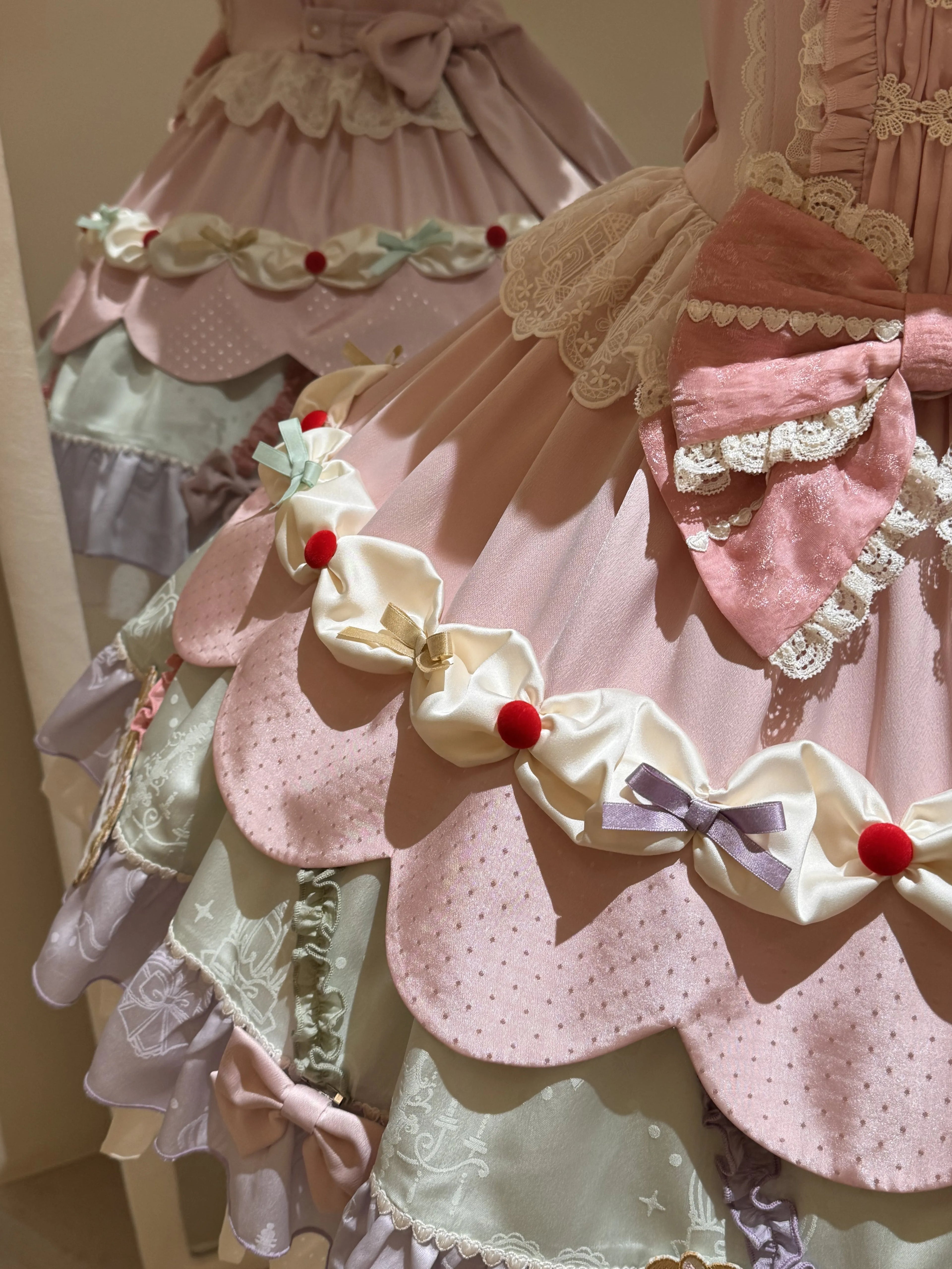 Dream Parade Pink Pony Embroidery Sweet Lolita OP and Skirt Set - image 13