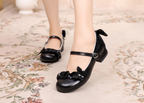 Stand Still and Don't Fly - Daily Sweet Lolita Round Toe Handmade Shoes - image 26