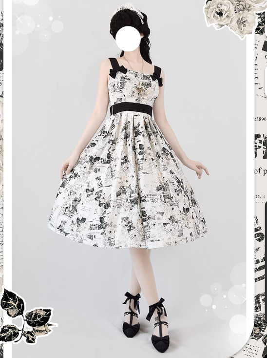 Forest Holiday - Elegant Lolita Foral Print JSK Dress Multicolors - image 4