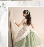 Toting Basil Plus Size Wedding Lolita Green Bridal JSK - image 2