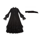 Dawn Bell & Dusk Song - Gothic Lolita Velvet OP Dress, Back Zipper and Accessories - image 27