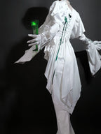 Echo of Deep Sea - Satin Ouji Lolita Trailing Blouse, Solid or Blood Stain Style - image 29