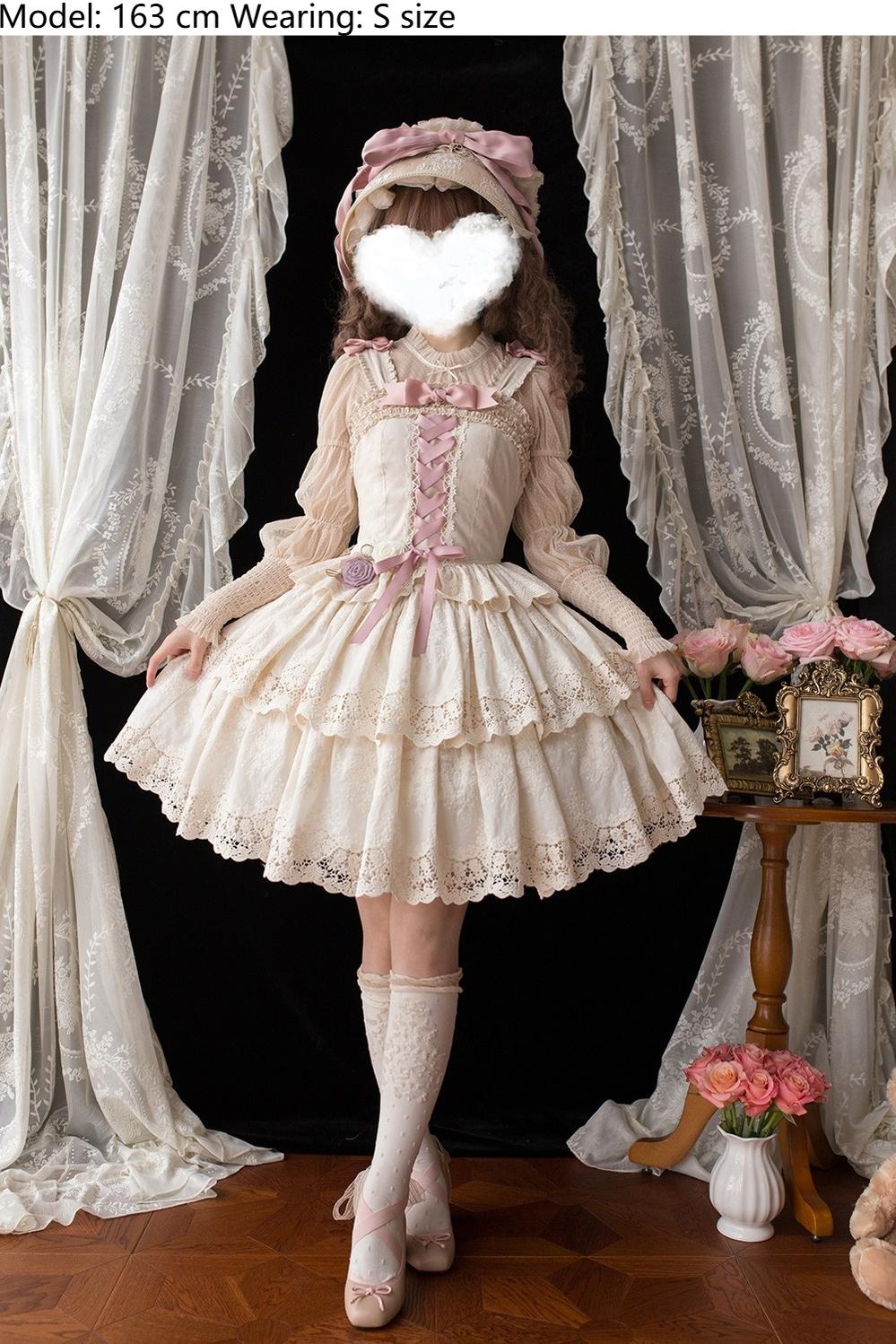 Forest Waltz - Classic Lolita Tiered Skirt Multi-layer Embroidered SK - image 12