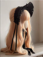 Elegant Lolita Bonnet Black Ribbon BNT - image 1