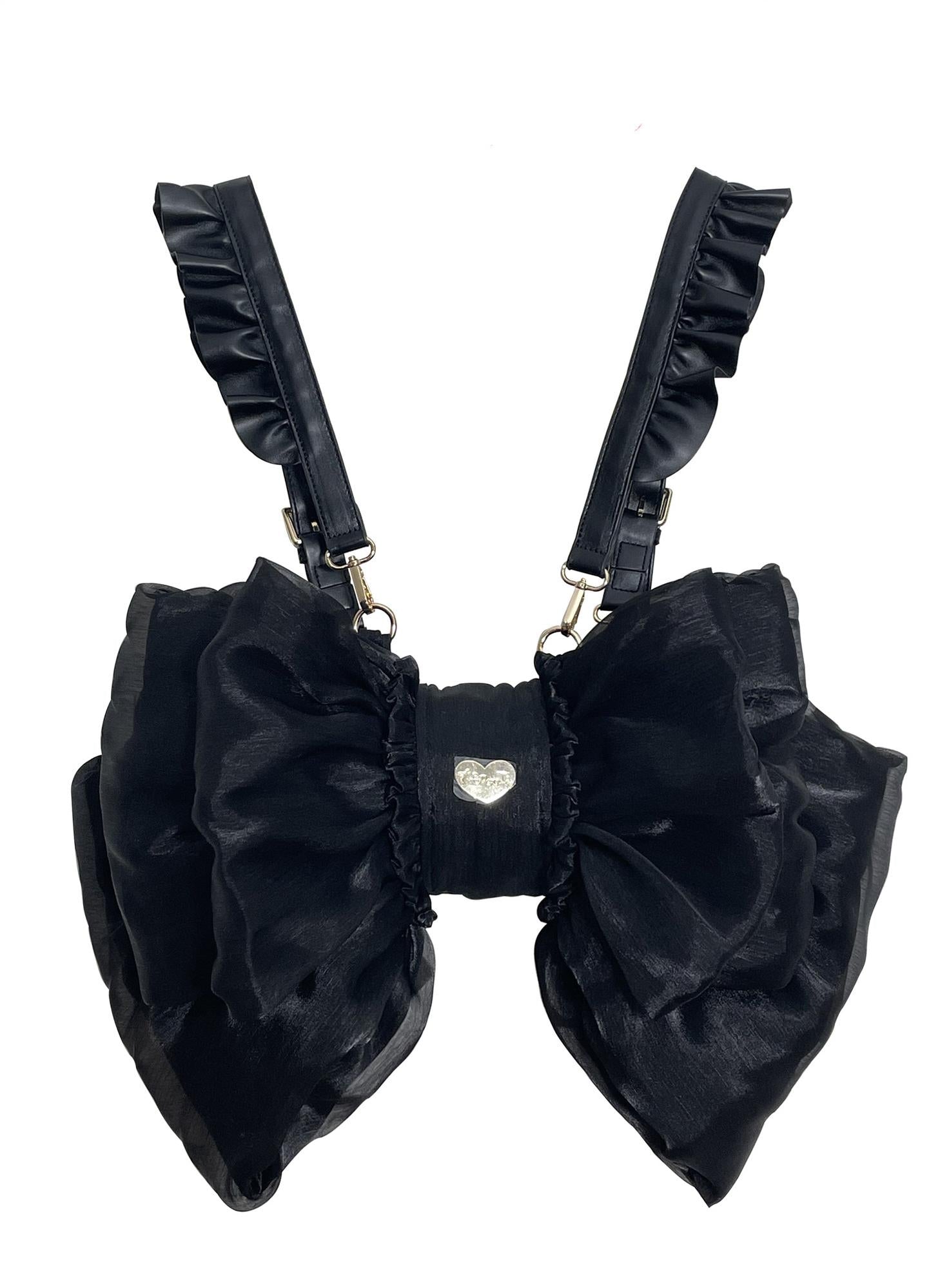 Satin Butterfly Bow Bag Versatile Elegance Lolita Bag - image 13