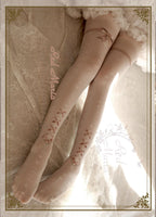 Lace Printed Bow 80D Lolita Tights Multicolors - image 11