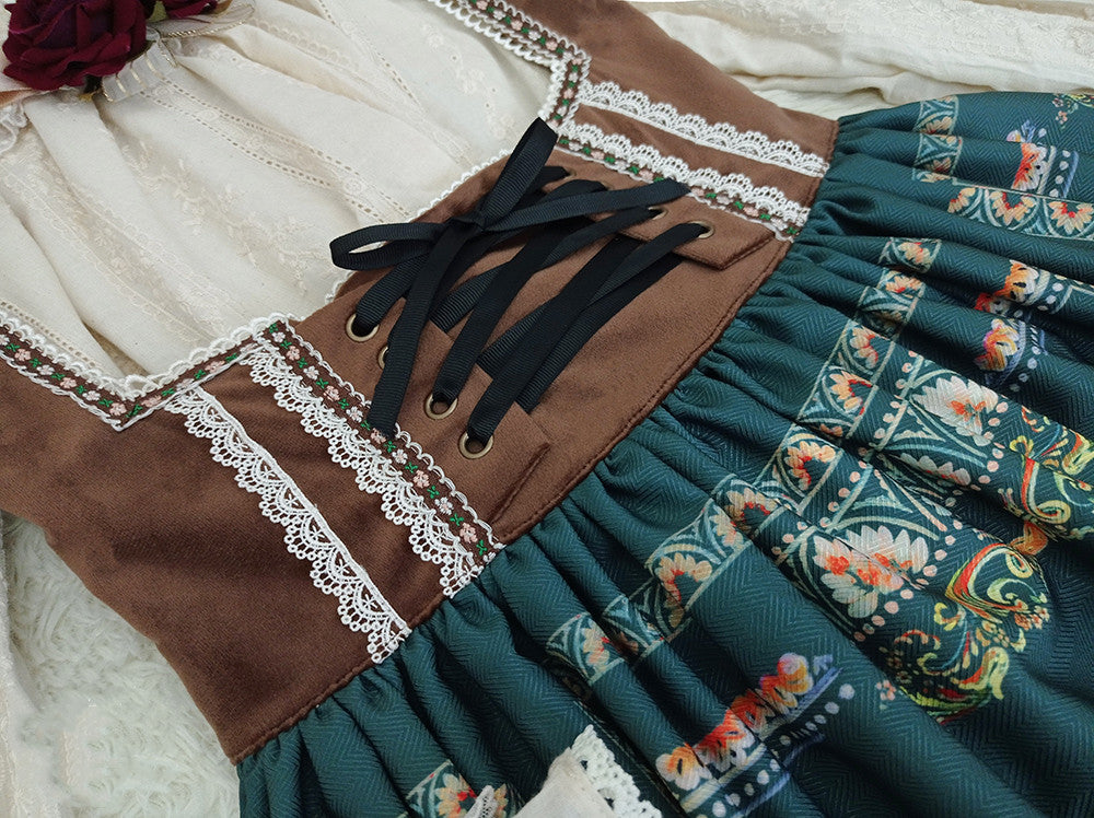 Rich Hymn - Lolita Bavarian Long Velvet JSK - image 46