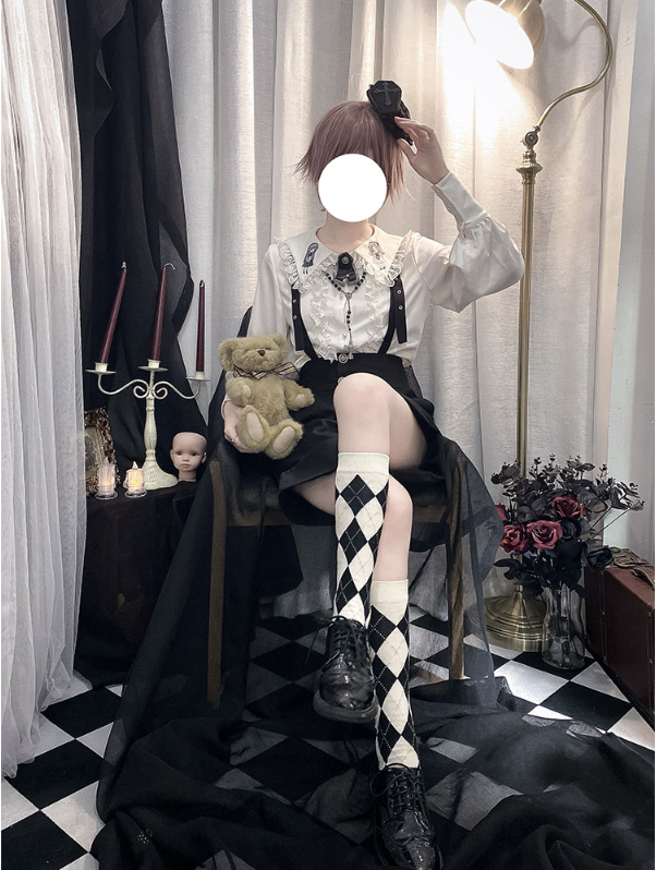 Corroding the Heart - Ouji Lolita Shirt Suspenders Shorts Collection - image 21
