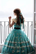 Everblooming Apricot Blossoms Classic Lolita High-Collar JSK and Accessories - image 4