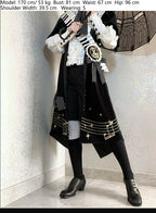 Black and White Sonata - Ouji Lolita Vest Suit and Vintage Lolita OP Dress - image 16