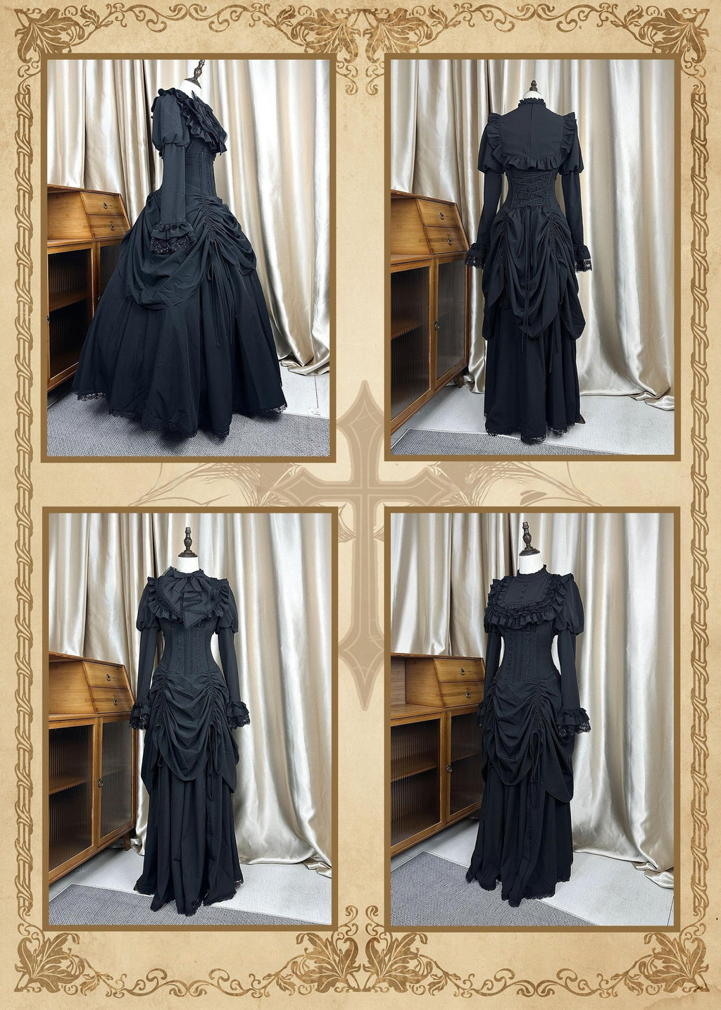 Gothic Fishbone Corset Lolita SK and Shirt Set - image 14
