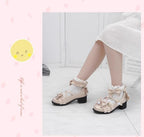 Fairy Godmothe - Preppy Style Flat Shoes Mid Heel Round Toe Lolita Shoes - image 21