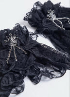 Gothic Lolita Lace Cuffs, Crown Decoration - image 6
