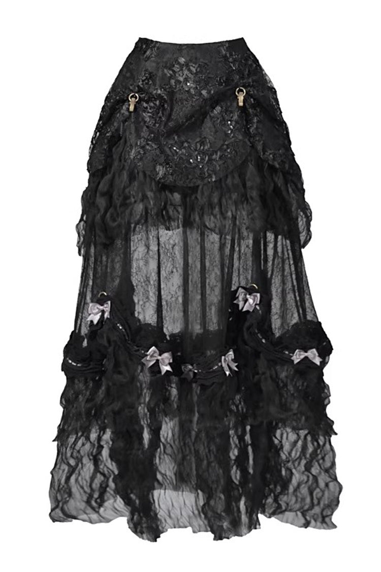 Cupid's Magic Box - Gothic Lolita Long Skirt in Black - image 3