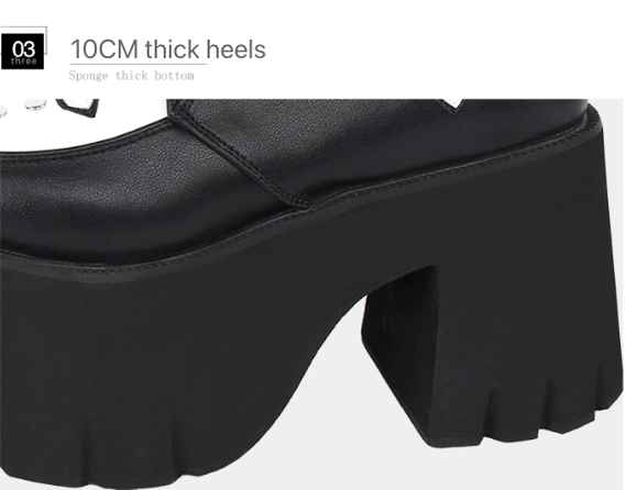 Gothic Lolita Cross Classic Platform Shoes - image 7