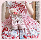 Crush Complex - Sweet Lolita Heel Shoes, Pearls & Bows - image 20