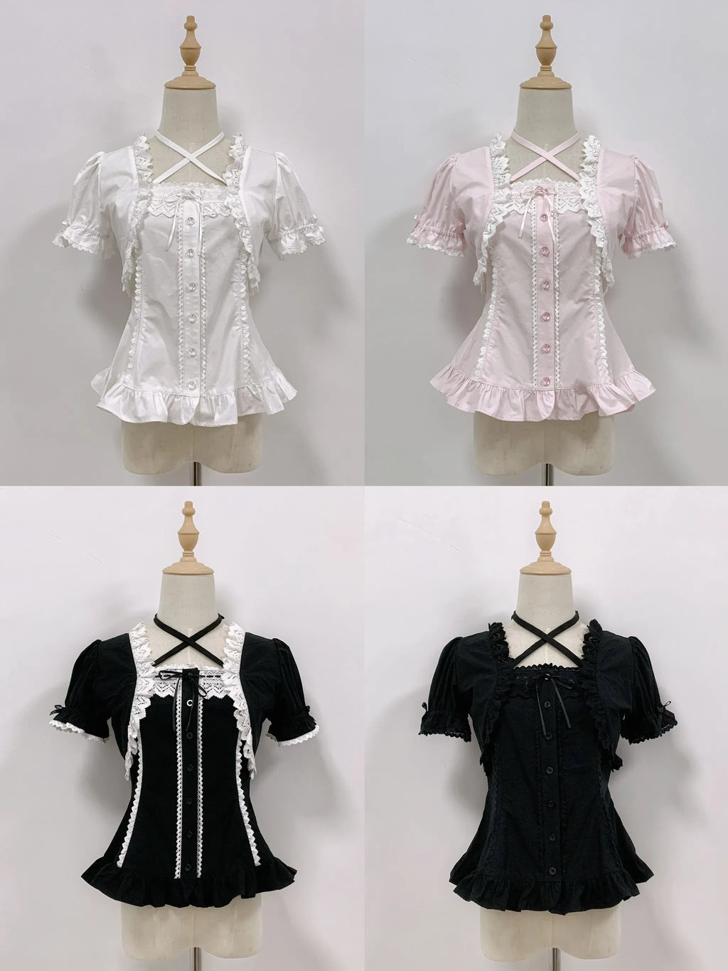 Haruhime Momoko - Cotton Old School Lolita Blouse Collection - image 10