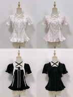 Haruhime Momoko - Cotton Old School Lolita Blouse Collection - image 10