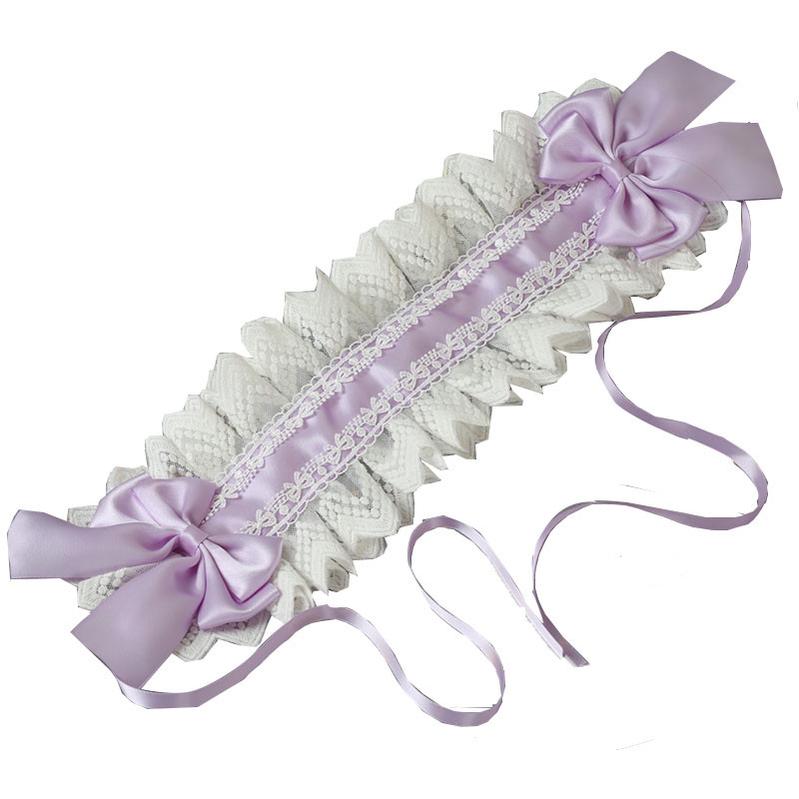 Light Purple Sweet Lolita KC Cuffs Hat - image 3