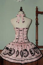 Sugar Bear - Halterneck Sleeveless Embroidered Bow Sweet Lolita Dress - image 9