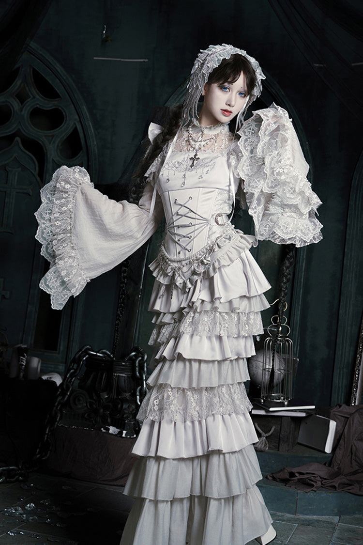 Bionic Doll - Gothic Lolita Fishtail Skirt & Corset Full Set - image 6