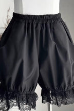 Black Gothic Ouji Lolita Top, Shorts and Scarf Set in 2 Sleeve Versions - image 19
