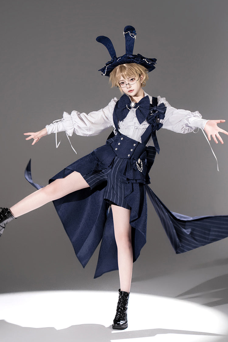Rabbit Theater Ouji High-Low Girdle in Blue - image 5