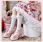 Crush Complex - Sweet Lolita Heel Shoes, Pearls & Bows - image 16