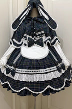 Gingham Petal Bunny - Sweet Lolita OP Dress in Green - image 17