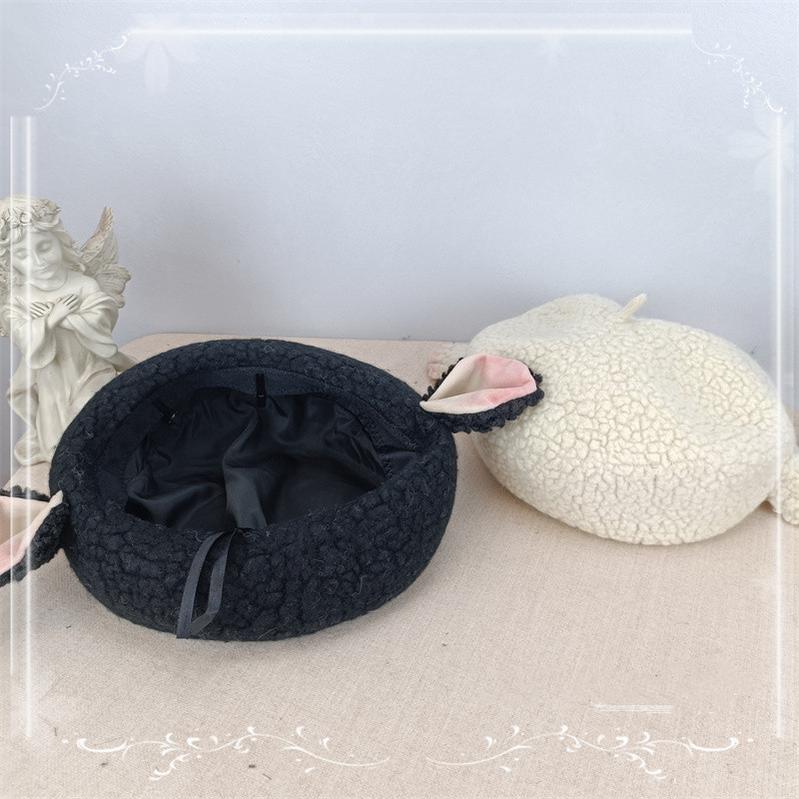 Winter Sweet Lolita Beret, 3D Sheep-ear - image 8