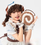 Little Swiss Roll - Cute Plush Lolita Bag, Adjustable Crossbody Strap - image 2