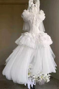 Pure White Prayer · Snow Love - Square Collar Ruffled Bow Lace Classic Gothic Lolita Dress Set - image 1