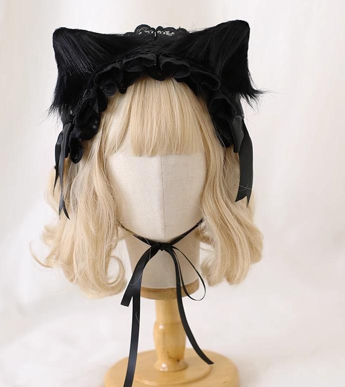 Gothic Cat Ear Lolita Headband Collection - image 2