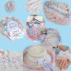 Pink and Blue Sweet Lolita Bow Headwear - image 1