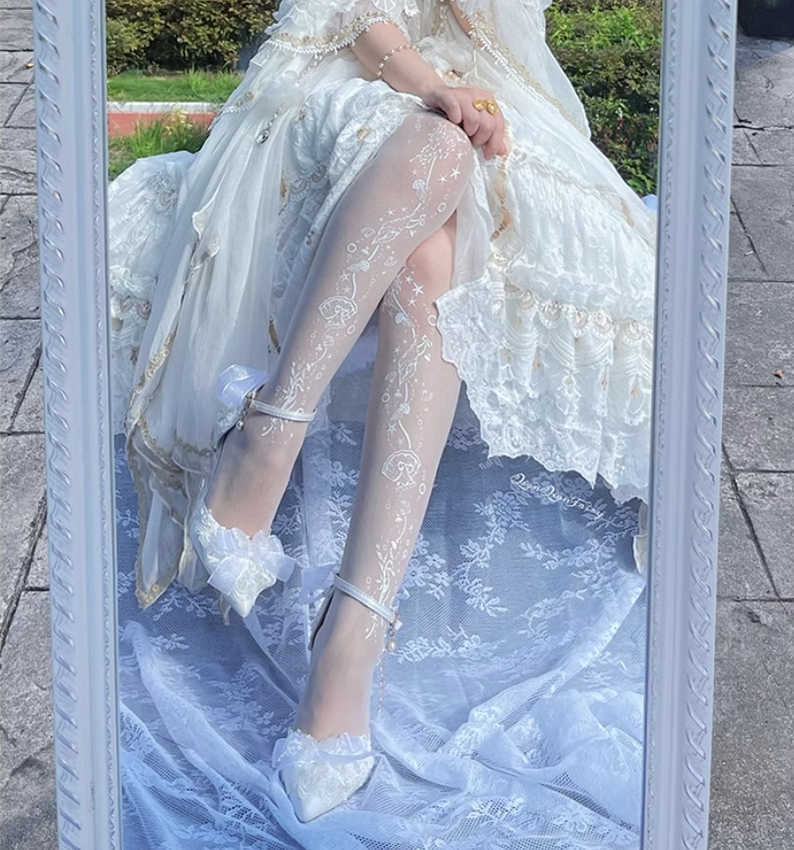 Lace Bridal Lolita Wedding Heels - image 4