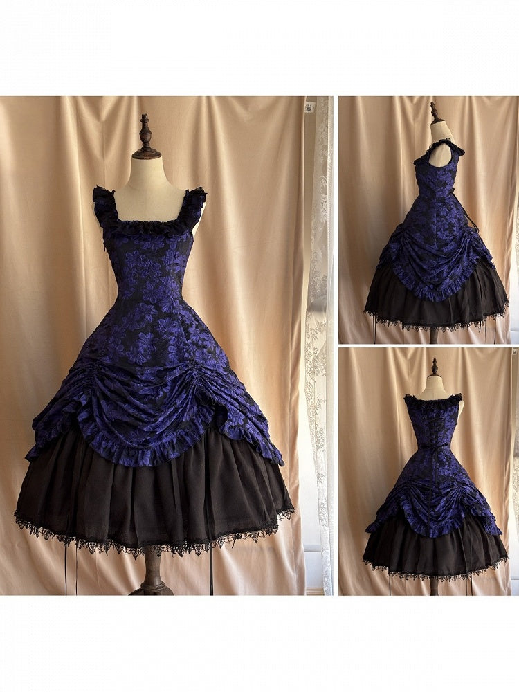 Purple Lace Trim JSK Gothic Lily - Miss Point - image 2