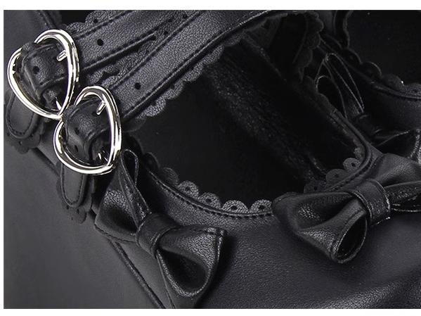 Angelic Imprint - Punk Lolita Shoes High Platform Shoes with Bow - image 15