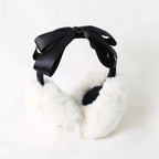 Winter Lolita Bow Plush Earmuffs - image 2