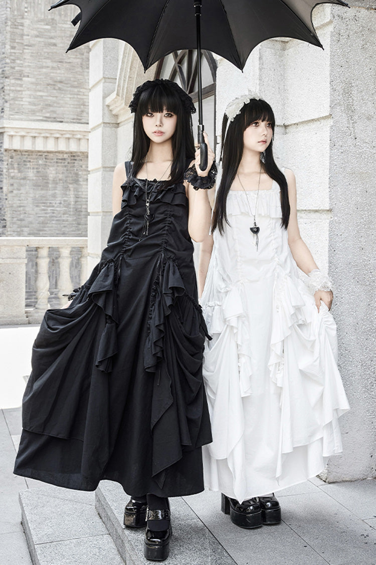 Dream Gothic Lolita Strap Dress in White - image 3