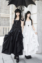 Dream Gothic Lolita Strap Dress in White - image 3
