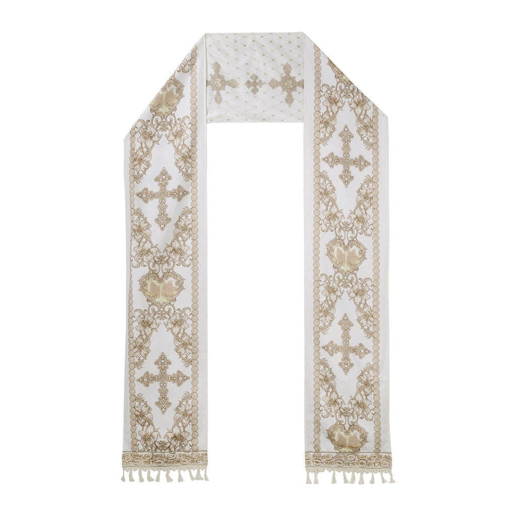 Sacred Coronation Gothic Cathedral Print Empire Lolita OP Dress Set - image 13