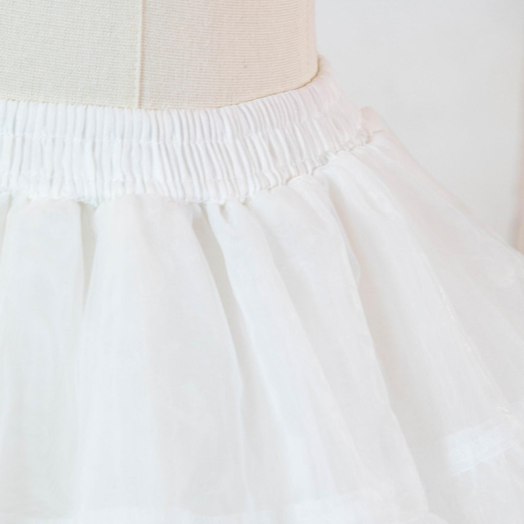 Noloria - Medium-High Volume Lolita White Puffy Petticoat, 17.7" (45 CM) - image 24