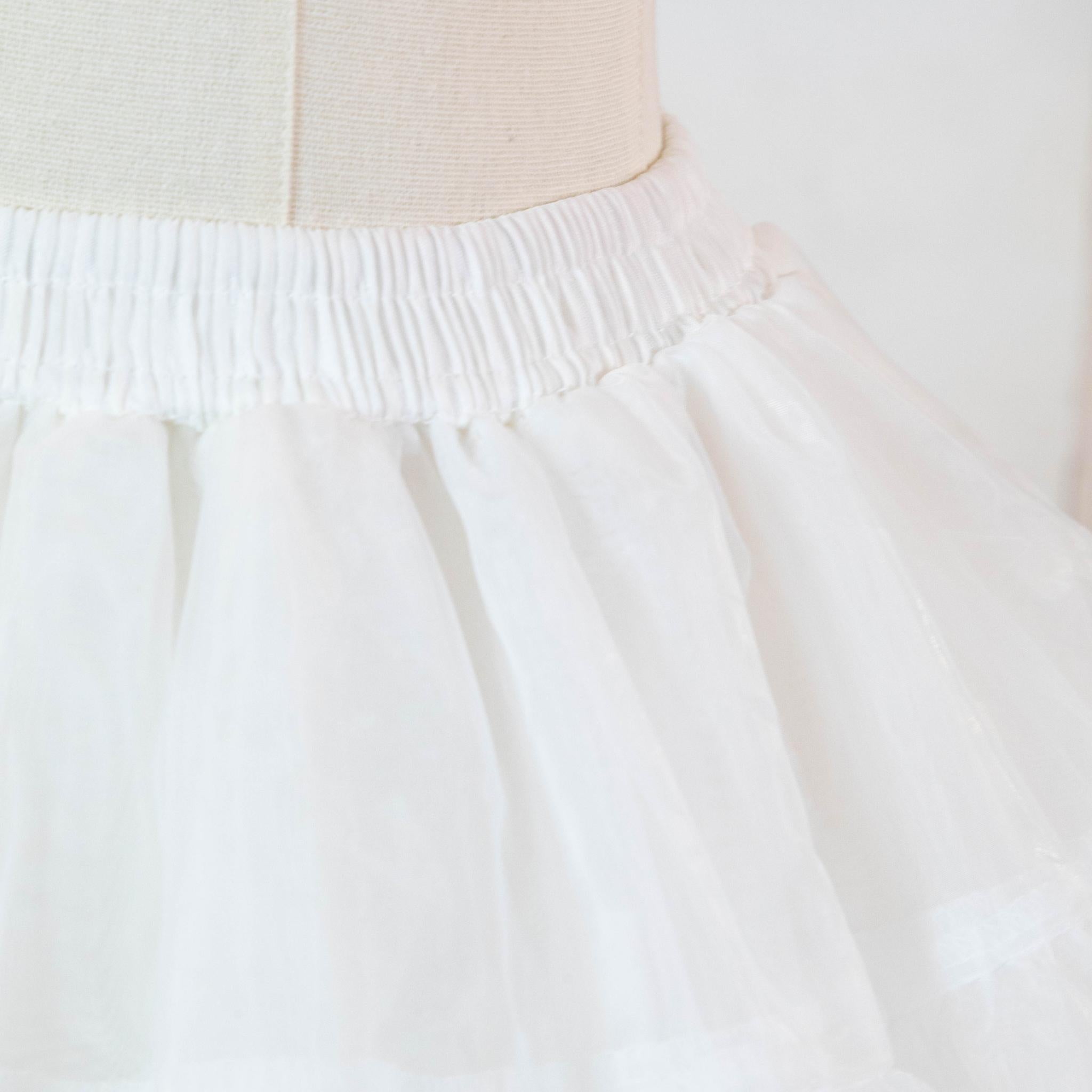 Noloria - Medium-High Volume Lolita White Puffy Petticoat, 17.7" (45 CM) - image 24
