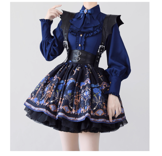 Elegant Lolita Slim Fit Mutton Sleeve Blouse - image 39