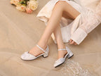 Heart Jade Qi Lolita Chunky Heel Shoes - image 6